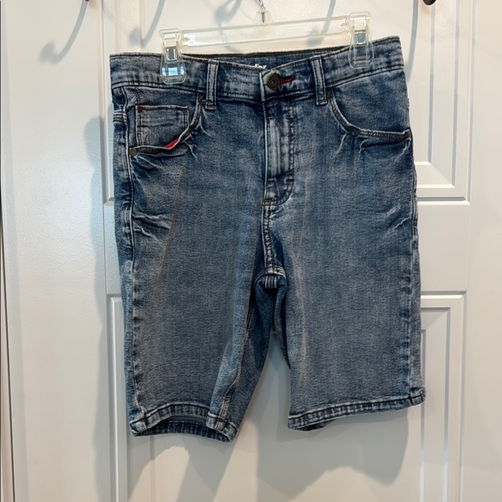 Wrangler Blue Denim Shorts Classic Faded Look